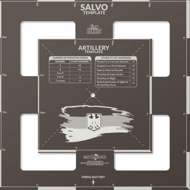 Team Yankee German Salvo Template | Grognard Games