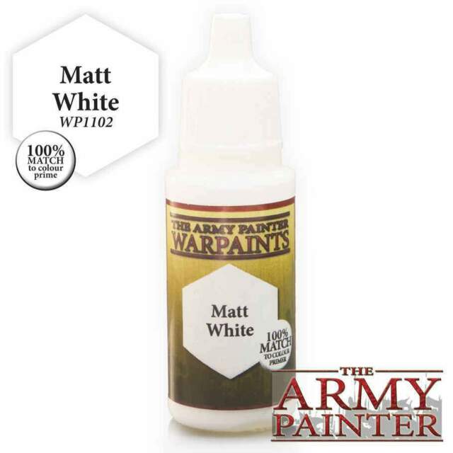 Army Painter Warpaints WP1102 Matt White | Grognard Games