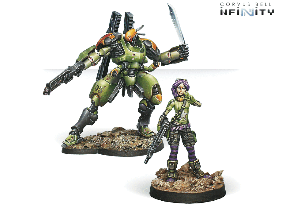 Scarface and Cordelia, Mercenary Armored Team | Grognard Games