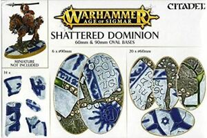 Citadel Shattered Dominion 60mm and 90mm Oval Bases | Grognard Games