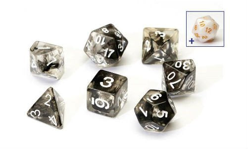 Sirius Black Cloud Translucent 7 Dice-set | Grognard Games