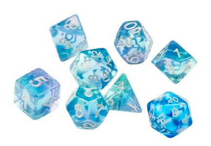 Sirius Emerald Waters 7 Dice-set | Grognard Games