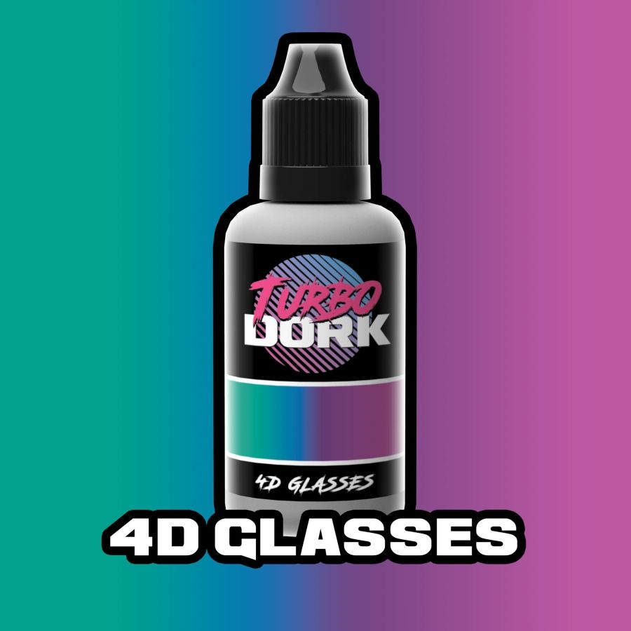 Turbo Dork Metallic Paint 4d Glasses | Grognard Games