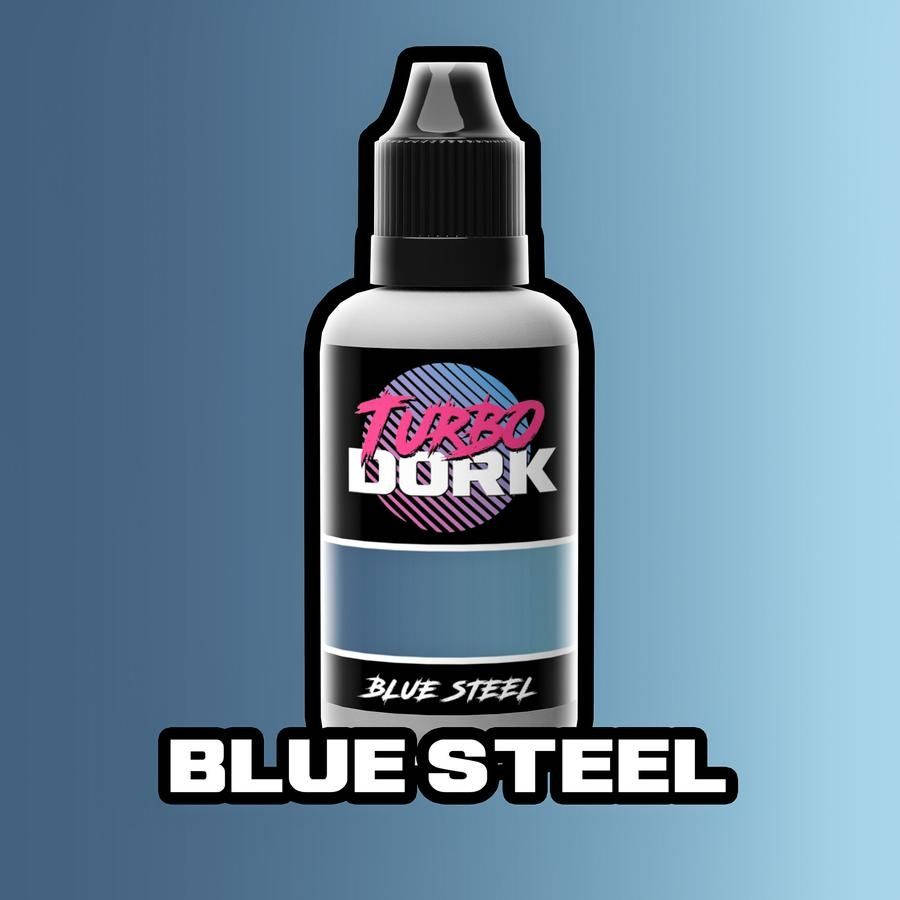 Turbo Dork Metallic Paint Blue Steel | Grognard Games