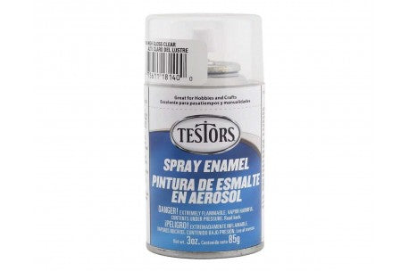 Testors 3 oz spray Gloss Coat | Grognard Games
