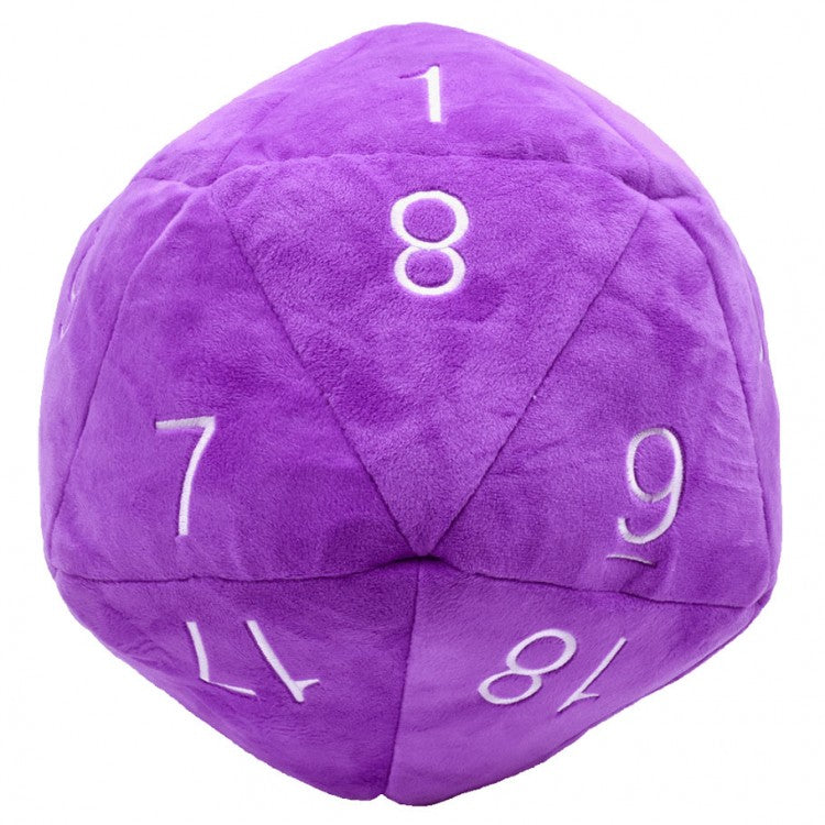 Jumbo d20 Plush: Purple | Grognard Games