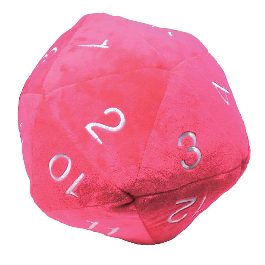 Jumbo d20 Plush: Pink | Grognard Games