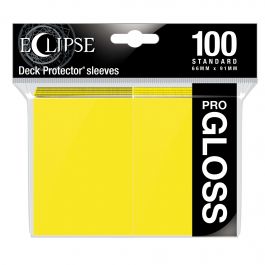 Eclipse Sleeves GLOSS Lemon Yellow | Grognard Games