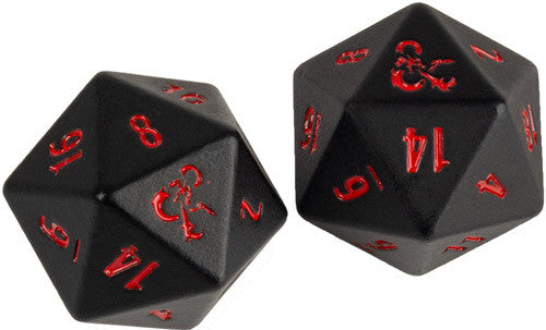 DUNGEONS & DRAGONS - HEAVY METAL D20 POLYHEDRAL SET (2CT) | Grognard Games