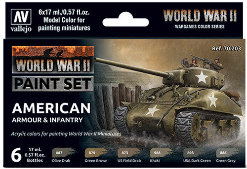 American Armour and Infantry Paint Set | Grognard Games