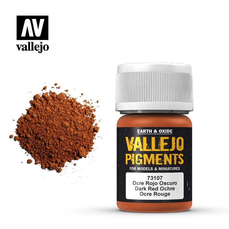 Vallejo Pigments Earth And Oxide Dark Red 73.107 | Grognard Games