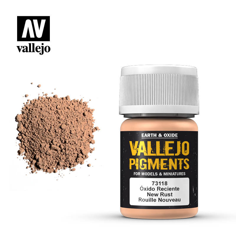 Vallejo Pigments Earth And Oxide Natural New Rust 73.118 | Grognard Games