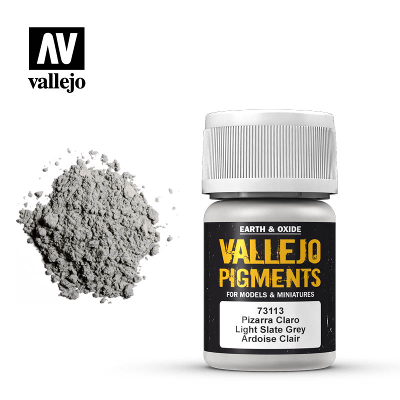 Vallejo Pigments Earth And Oxide Light Slate Grey 73.113 | Grognard Games