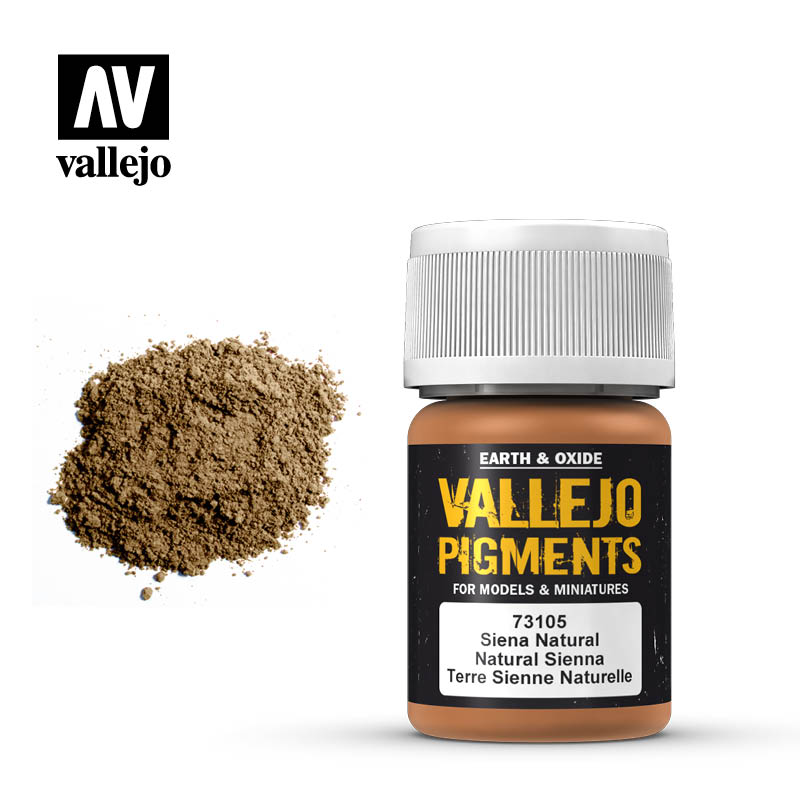 Vallejo Pigments Earth And Oxide Natural Sienna 73.105 | Grognard Games
