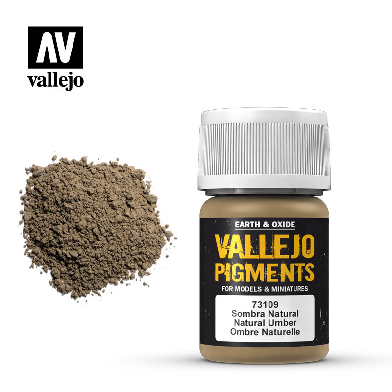 Vallejo Pigments Earth And Oxide Natrual Umber 73.109 | Grognard Games