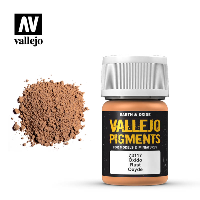 Vallejo Pigments Earth And Oxide Rust Oxyde 73.117 | Grognard Games