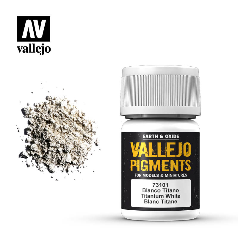 Vallejo Pigments Earth And Oxide Titanium White 73.101 | Grognard Games