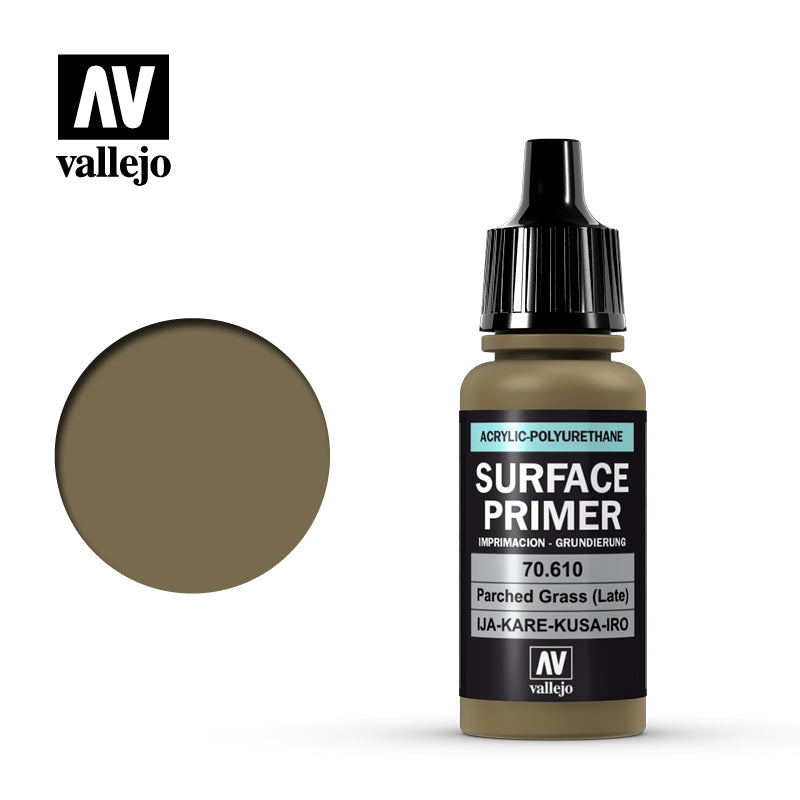 70.610 Vallejo Surface Primer Parched Grass (Late) 17ml | Grognard Games