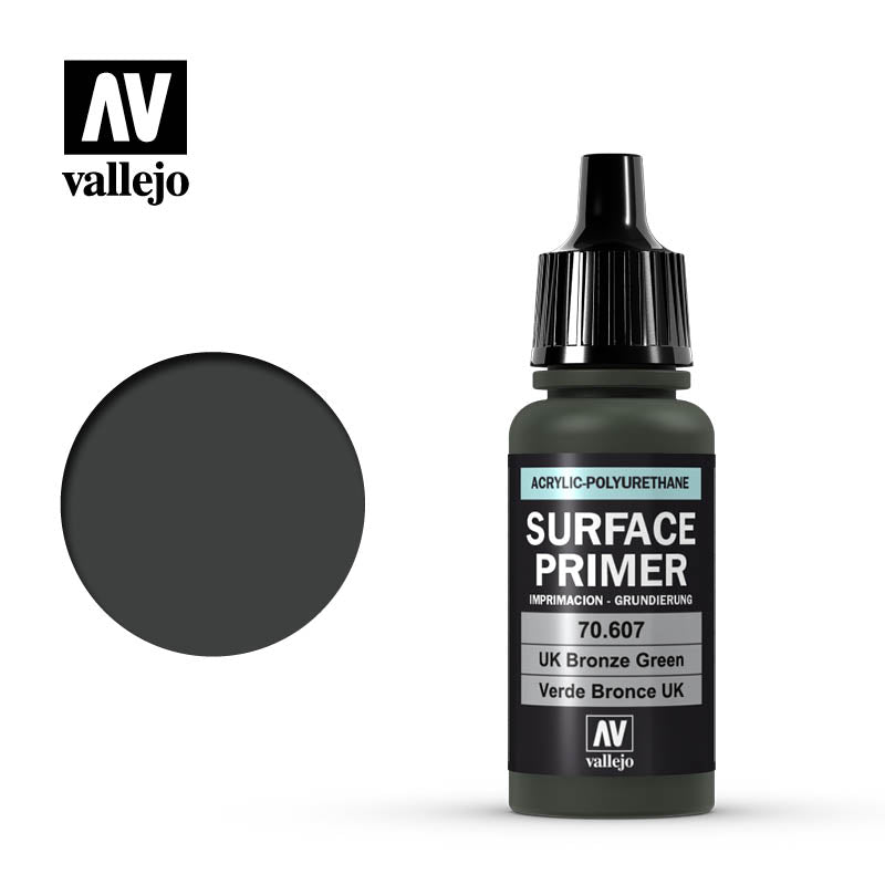 70.607 Vallejo Surface Primer UK Bronze 17ml | Grognard Games