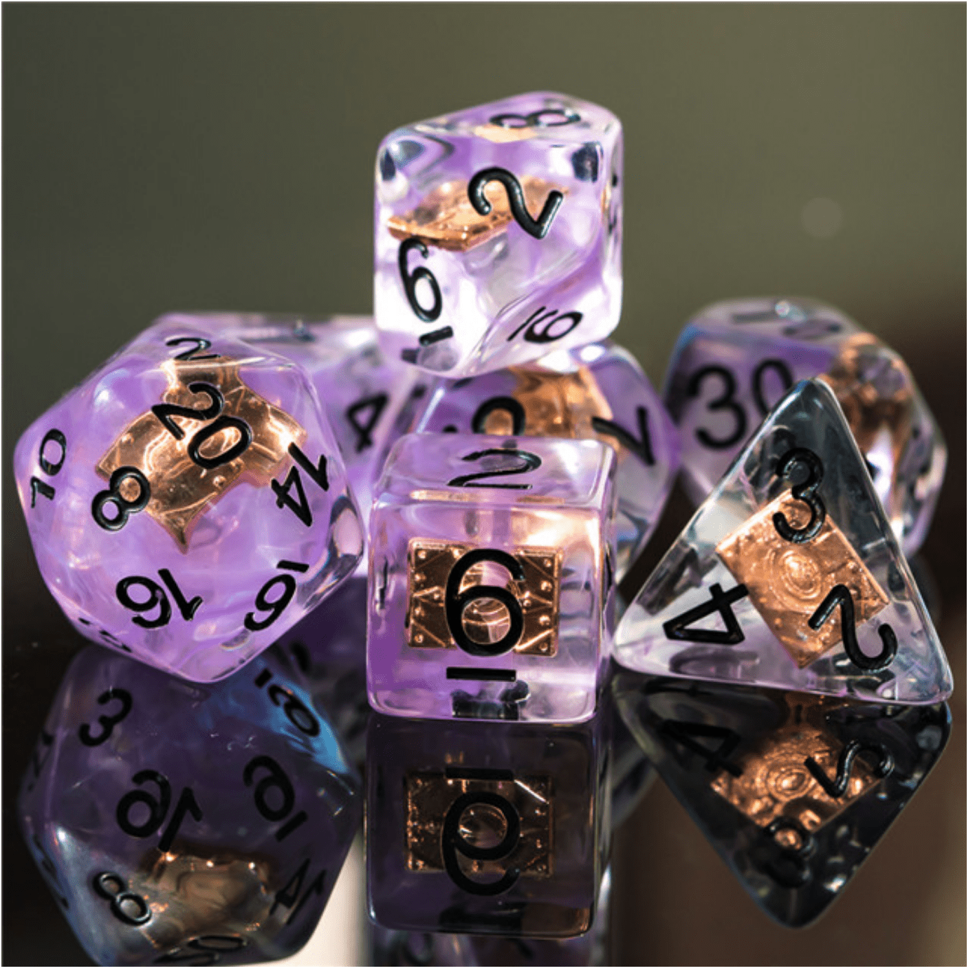 Foam Brain Games Warlock's Eldritch Tome RPG Dice Set | Grognard Games