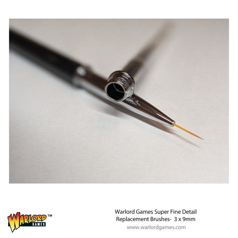 Warlord Games: Super Fine Brush Tips (9mm) x3 | Grognard Games