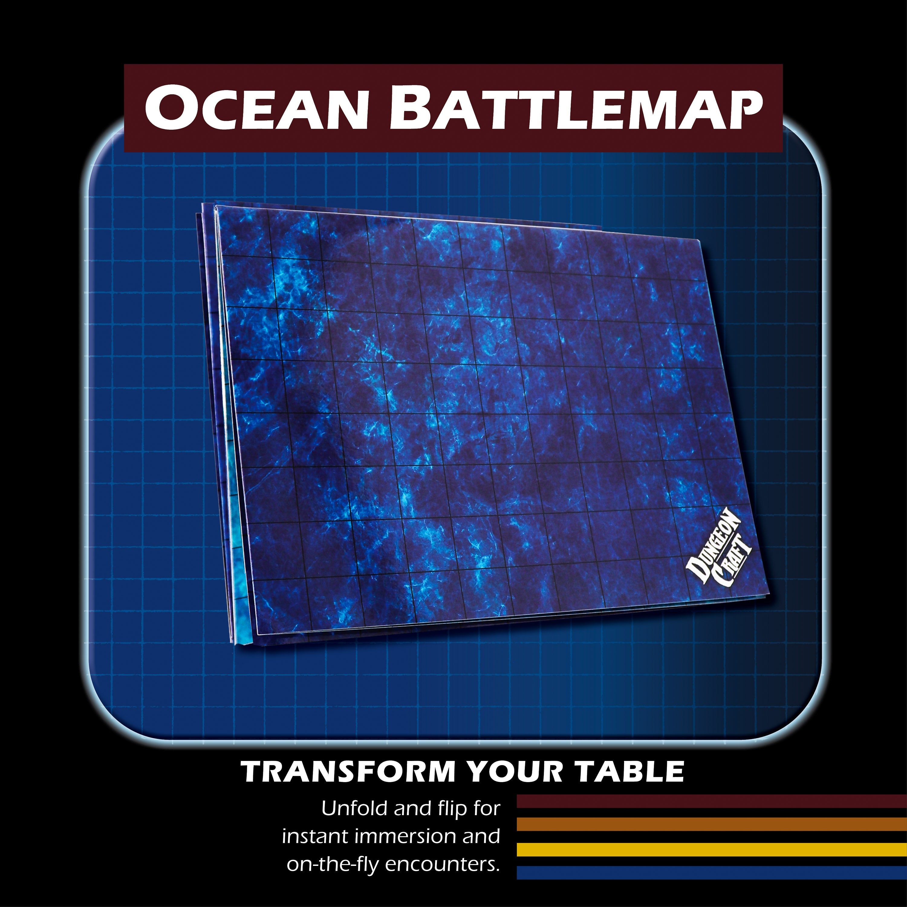 Dungeon Craft Battle Maps: Ocean Pack | Grognard Games