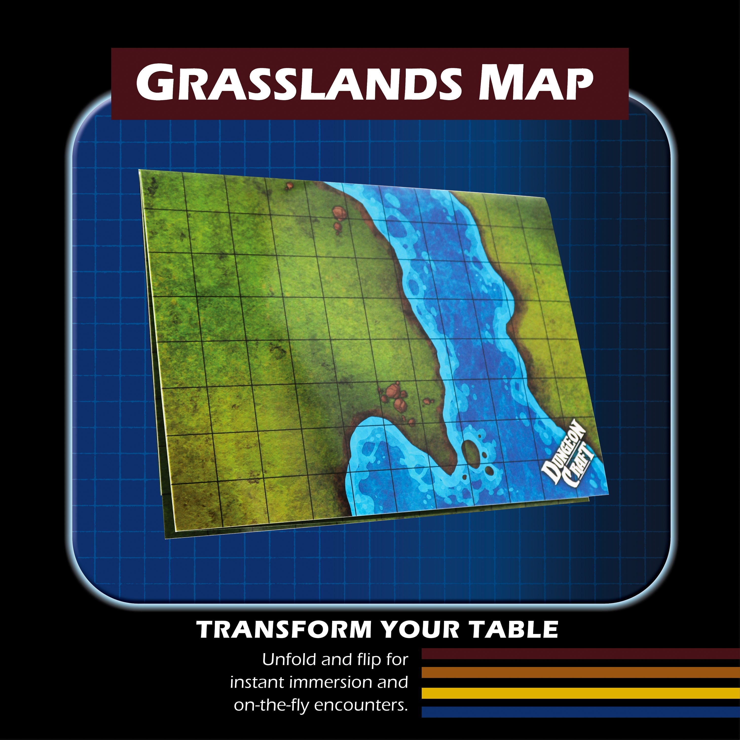 Dungeon Craft Battle Maps: Grasslands Pack | Grognard Games