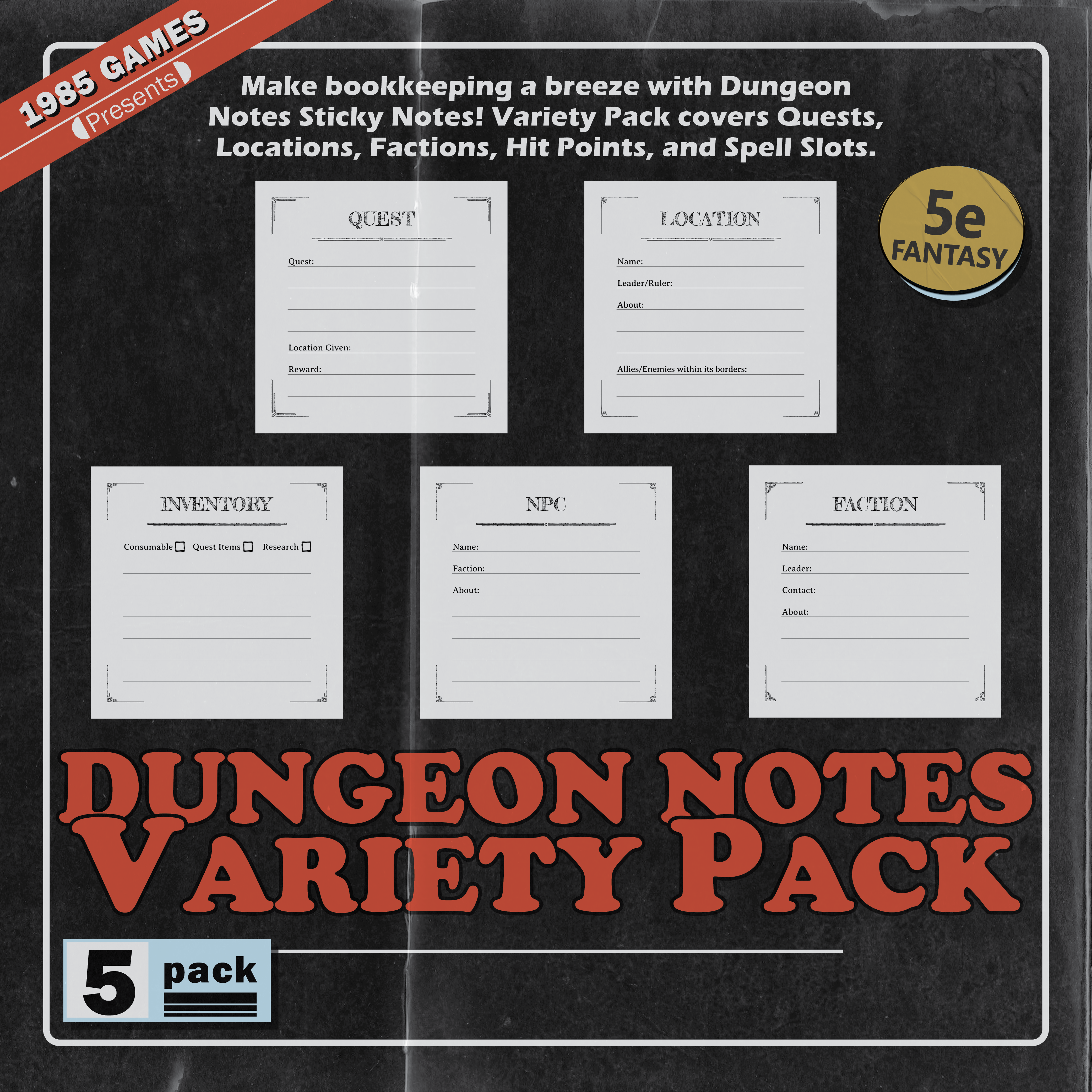 Dungeon Craft Variety Pack | Grognard Games