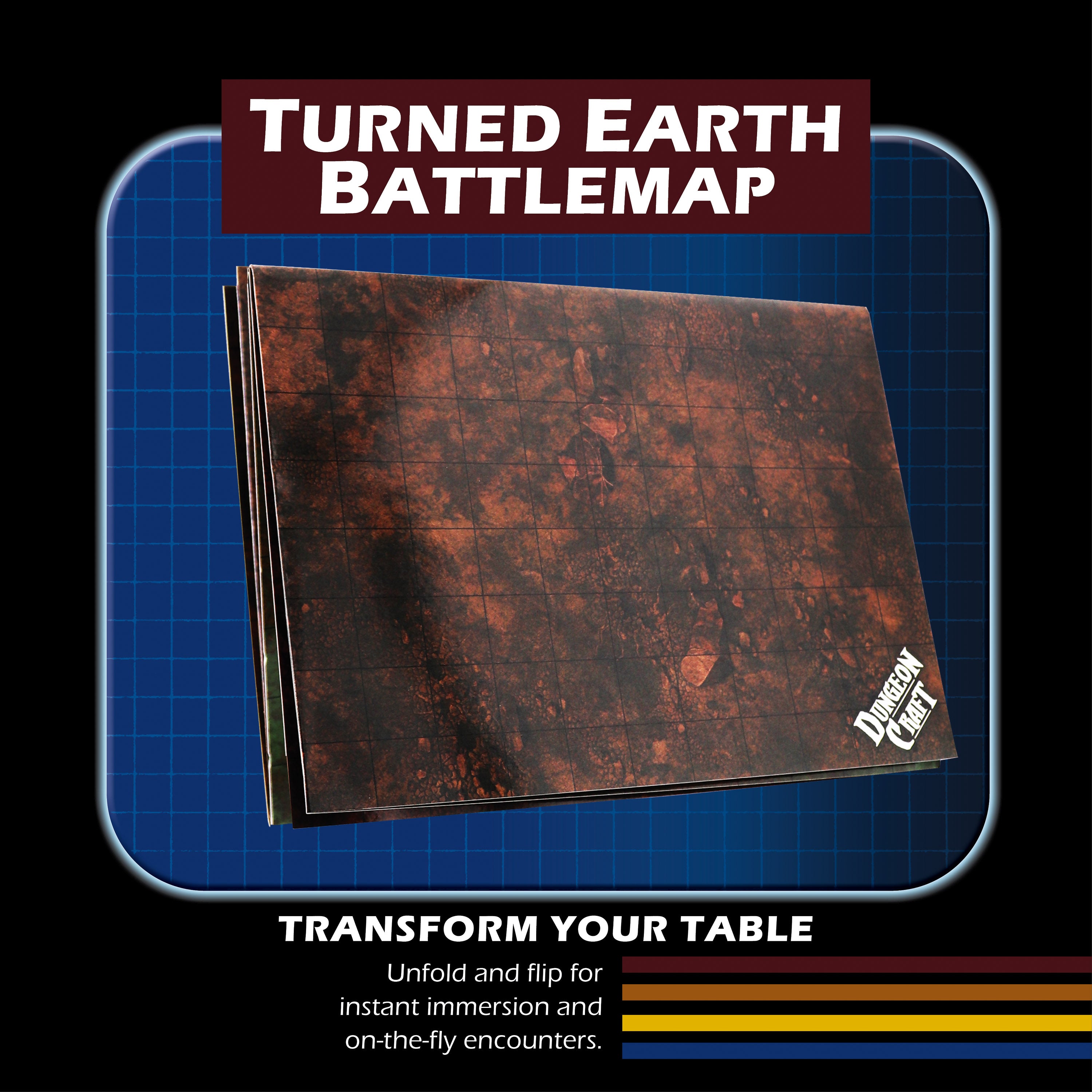 Dungeon Craft Battle Maps: Turned Earth Pack | Grognard Games