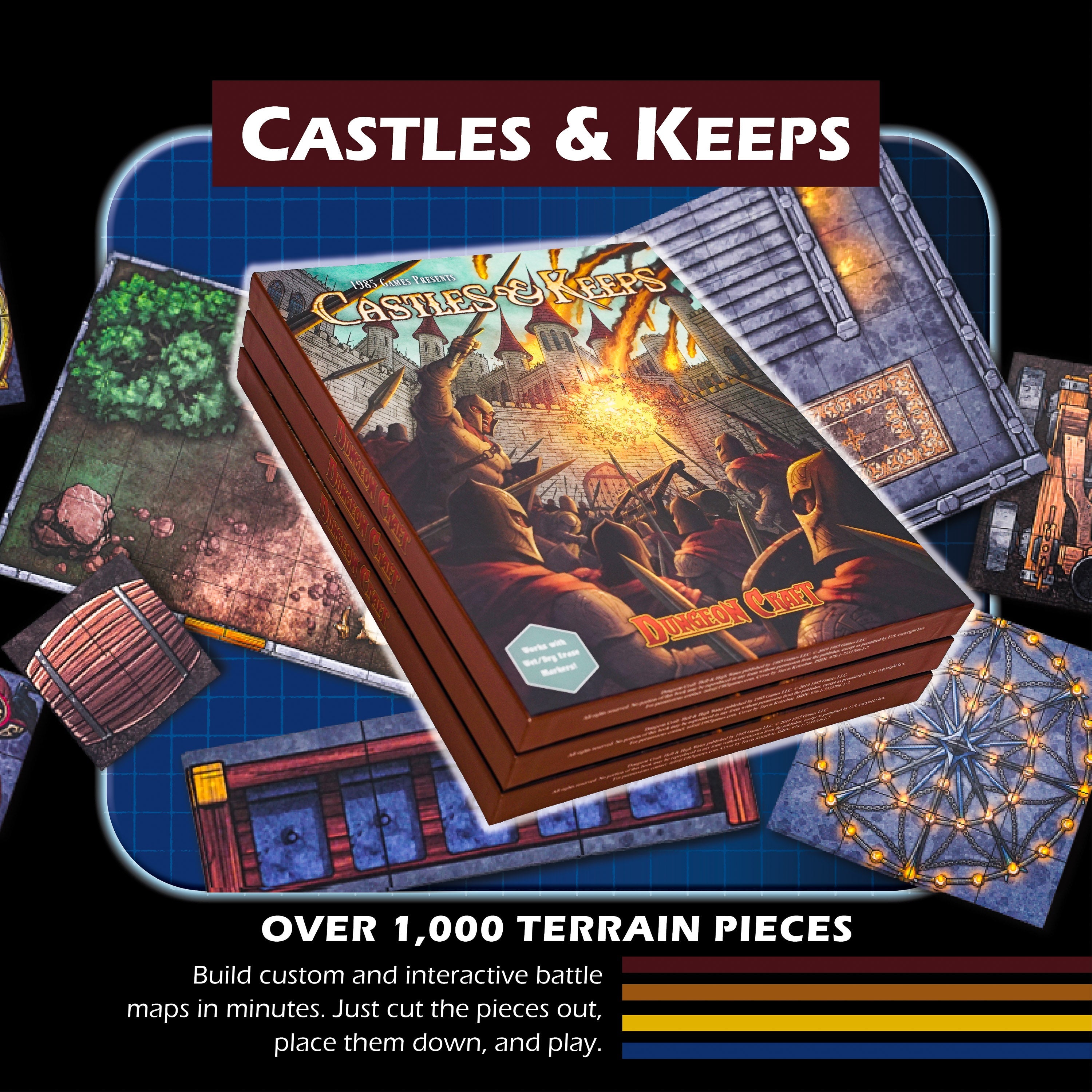 Dungeon Craft Map Packs: Castles & Keeps | Grognard Games
