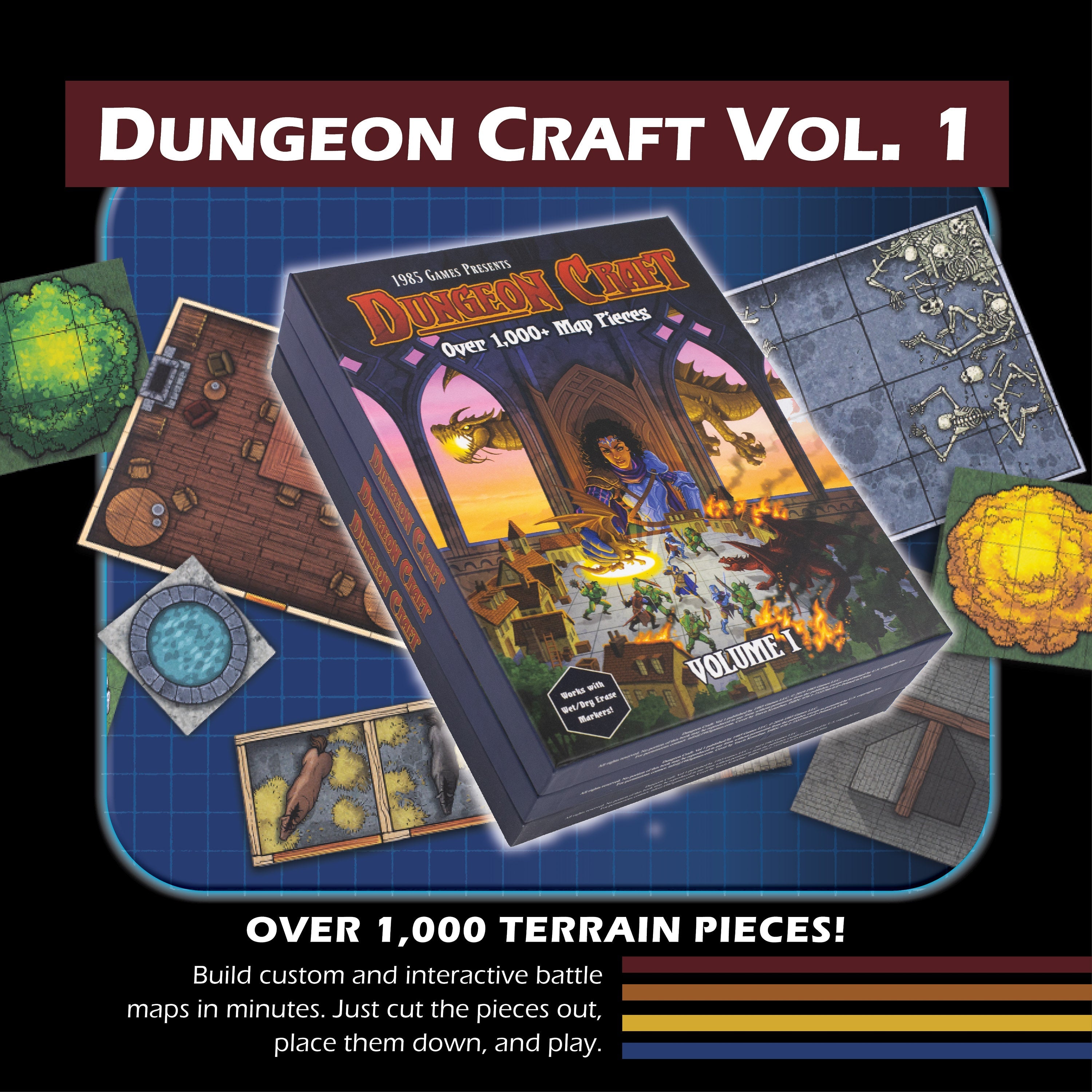 Dungeon Craft Map Packs: Volume 1 | Grognard Games