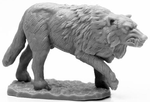 Reaper Bones 44125 Black Winter Wolf | Grognard Games