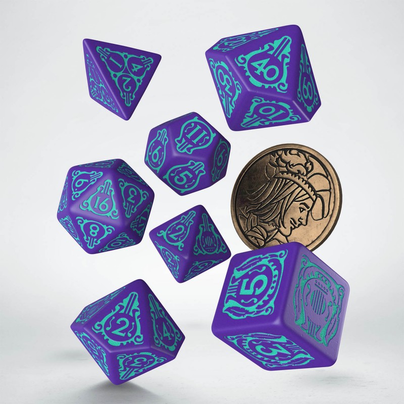 Q Workshop The Witcher Dice Set. Dandelion - Half a Century of Poetry | Grognard Games