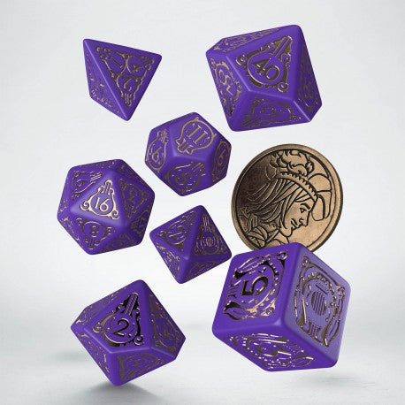 Q Workshop The Witcher Dice Set - Dandelion | Grognard Games