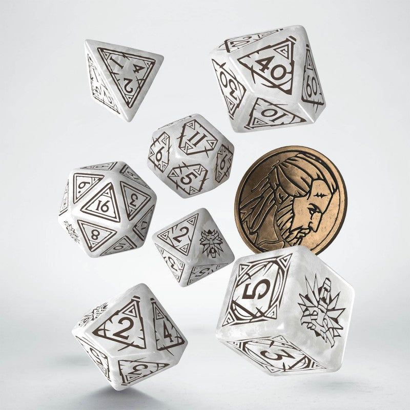 The Witcher Dice Set. Geralt - The White Wolf | Grognard Games