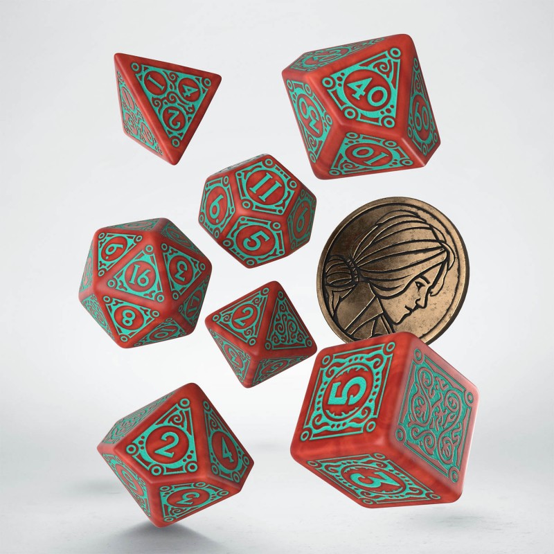 Q Workshop The Witcher Dice Set. Triss - Merigold the Fearless | Grognard Games