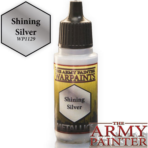 Army Painter Warpaints WP1129 Shining Silver | Grognard Games