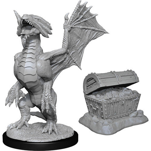 WizKids 901526 Bronze Dragon Wyrmling & Pile of Sea Found Treasure | Grognard Games