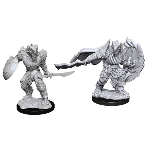 WizKids 903032 Dungeons & Dragons Nolzur's Marvelous Unpainted Miniatures W15 Male Dragonborn Fighter | Grognard Games