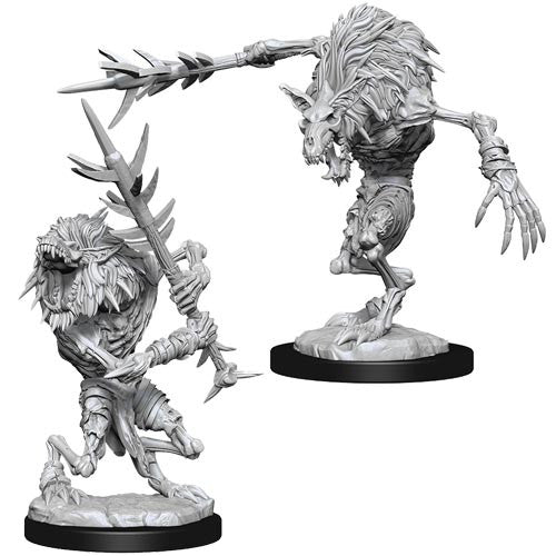 WizKids 903155 Dungeons & Dragons Nolzur's Marvelous Unpainted Miniatures W15 Gnoll Witherlings | Grognard Games