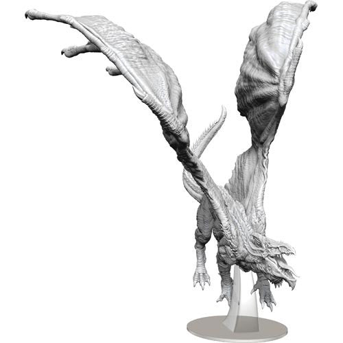 WizKids 903254 Dungeons & Dragons Nolzur's Marvelous Unpainted Miniatures W15 Adult White Dragon | Grognard Games