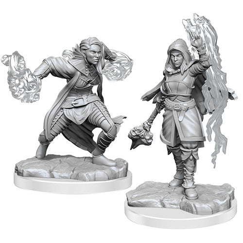 WizKids 904107 D&D Nolzur's Marvelous Unpainted Minis: W20 Half-Elf Warlock | Grognard Games