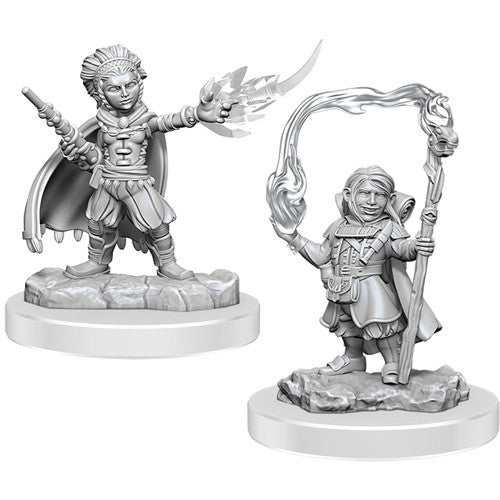 WizKids 904138 D&D Nolzur's Marvelous Unpainted Minis: W20 Halfling Wizards | Grognard Games