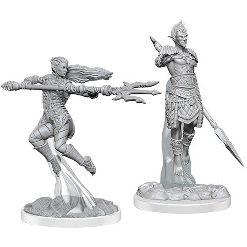 WizKids 906132 D&D Nolzur's Marvelous Unpainted Minis: W20 Sea Elf Fighters | Grognard Games