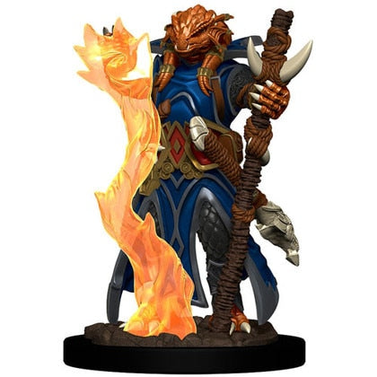 Icons of the Realms Premium Pre-Painted Miniatures Dragonborn Sorcerer | Grognard Games