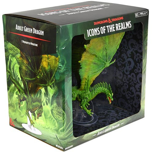 WizKids 960554 D&D Icons of the Realms Adult Green Dragon | Grognard Games